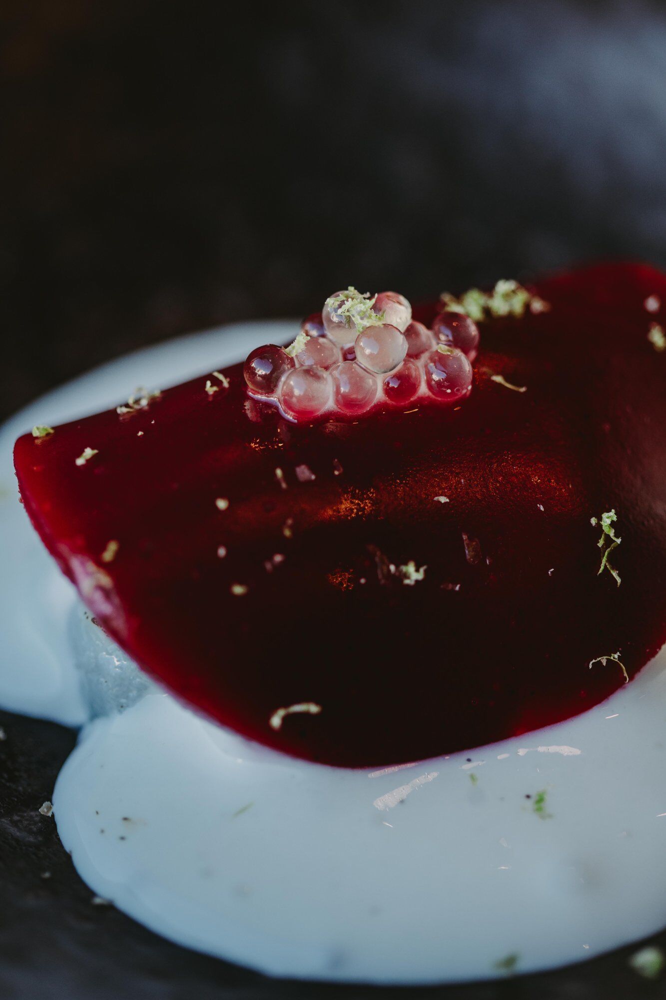 Dessert panna cotta fruits rouges L'Osmose