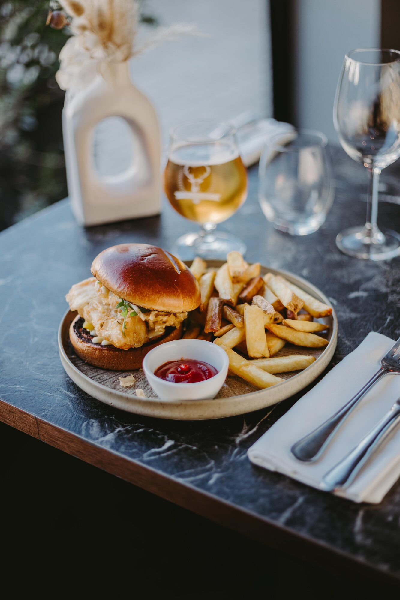 Burger maison brunch L'Osmose Buc